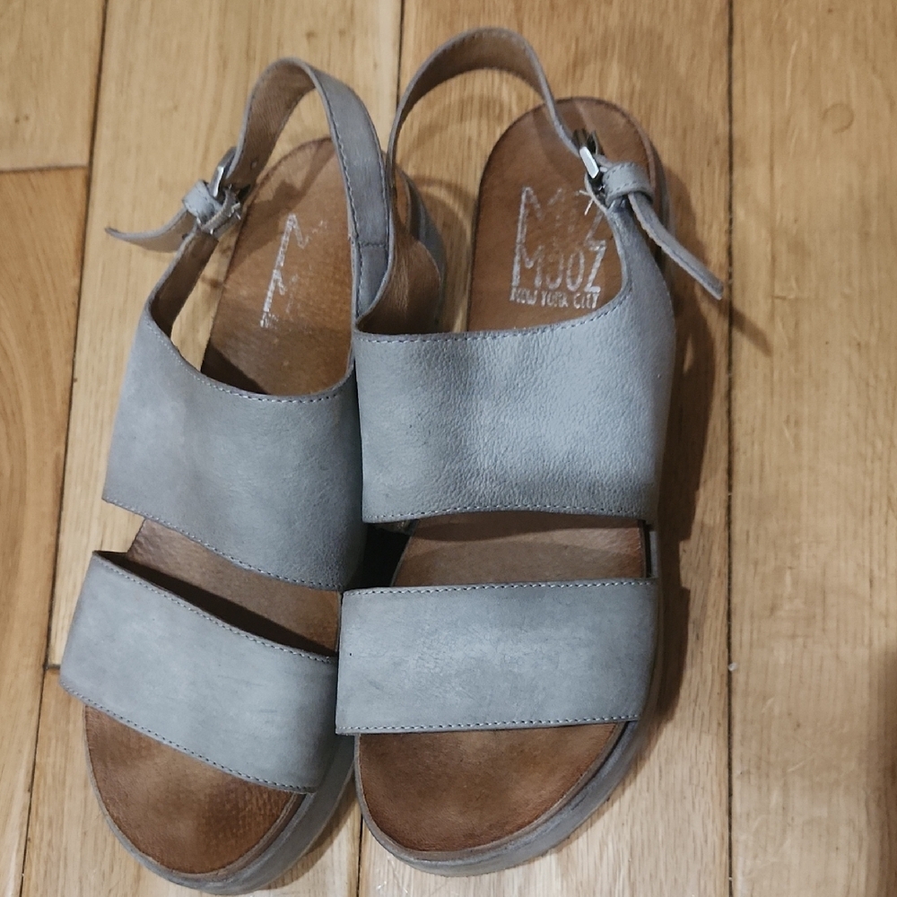 Miz Mooz Gray Women's Sandals - Picture 2 of 7